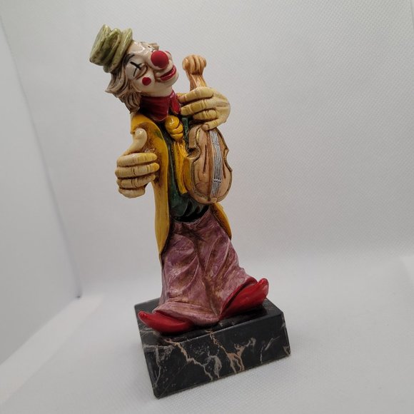 Simonelli Resin Clown Figurine With Fiddle - Picture 5 of 9